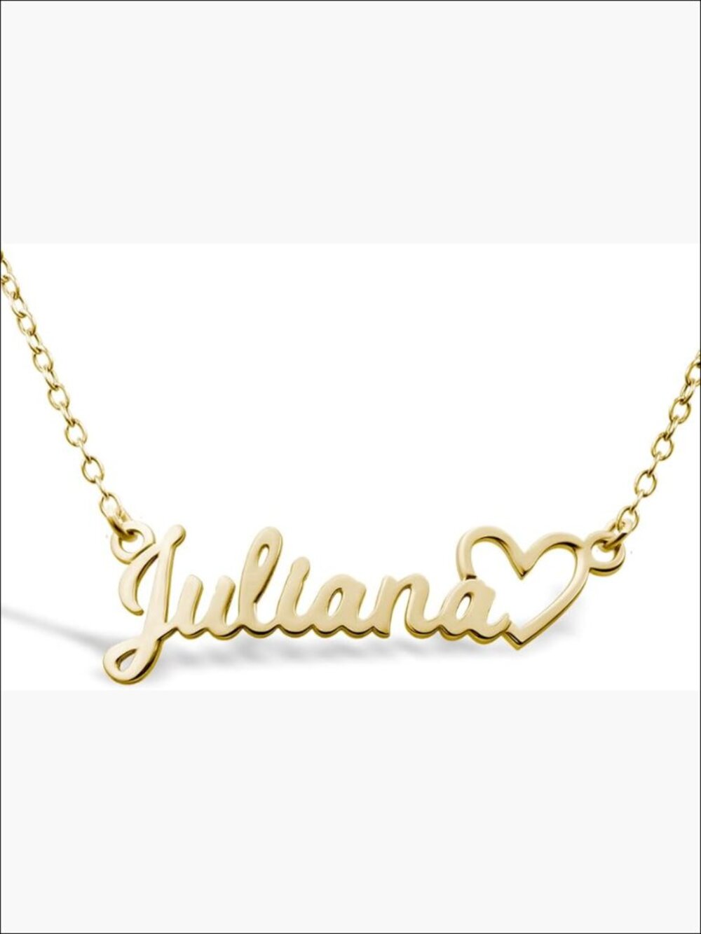 Custom Name Necklace in Sterling Silver or Gold Necklace Personalized